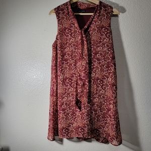 As U Wish Floral Print Sleeveless Dress